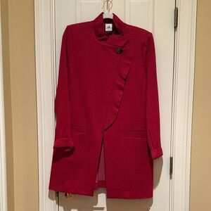 Chic Red Women's Blazer